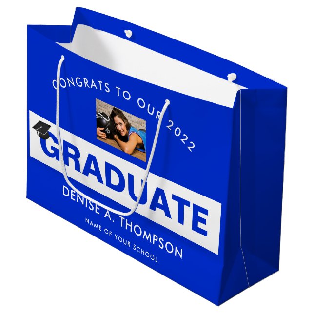 Orange und  große geschenktüte (Vorderseite Schrägansicht)