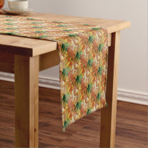 Orange und grüne Blüten