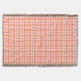 Orange und heißes Rosa kariert Decke