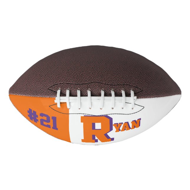 Orange und Lila Football (Vorderseite)