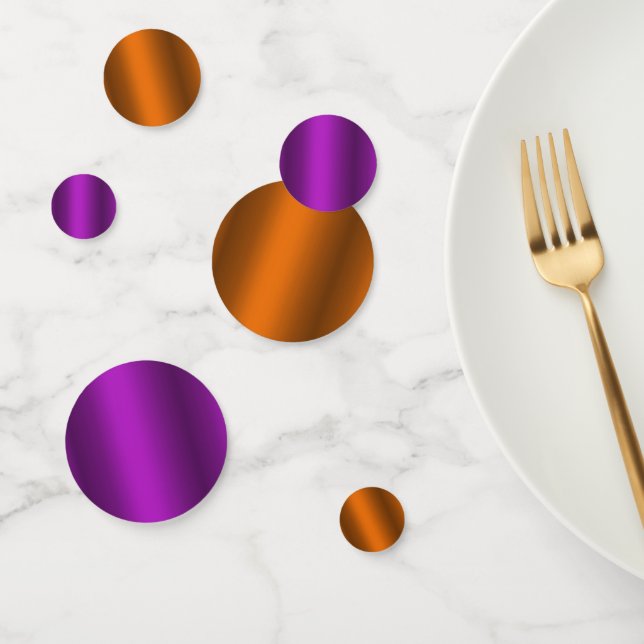 Orange und Lila Halloween Konfetti (Gruppe)