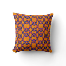 Orange und Lila Kettenverbindung Fishnet PrInt
