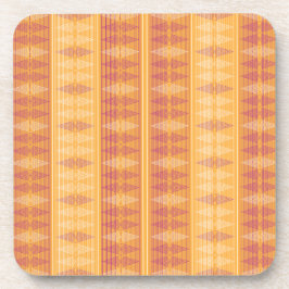 Orange- und Magenta-Geometric-Op-Art-Muster — Wied Getränkeuntersetzer