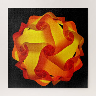 Orange und Red Fire Lamp