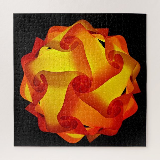 Orange und Red Fire Lamp (Vertikal)