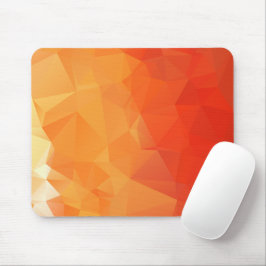 Orange und Red Geometric Muster Mousepad