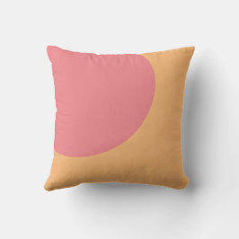 Orange und rosa Abstrakte Art Throw Kissen