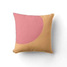 Orange und rosa Abstrakte Art Throw Kissen