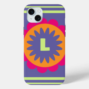 orange und rosa florale Formen Illustration Case-Mate iPhone Hülle