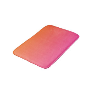 Orange und Rosa glühen Badematte
