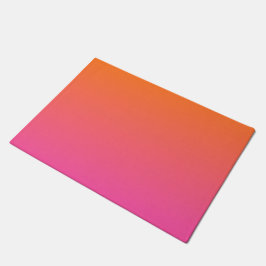 Orange und Rosa glühen Fußmatte