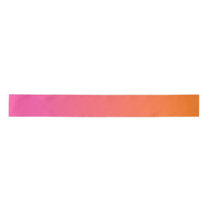 Orange und Rosa glühen Satinband