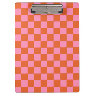 Orange und Rosa Klemmbrett