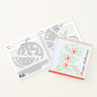 orange und rosa notizbuch