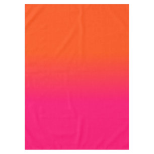 Orange und rosa Ombre Schatten-Neonneonfarbe Tischdecke