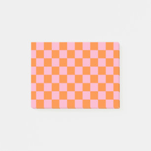 Orange und Rosa Post-it Klebezettel