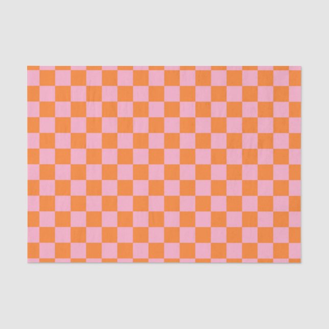 Orange und Rosa Seidenpapier (Vorderseite)