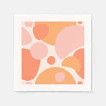 orange und rosa Servietten