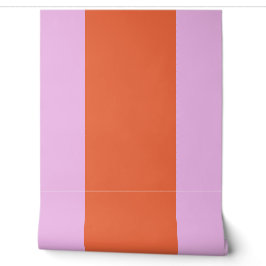 Orange und rosa Streifen Tapete