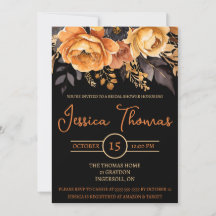 Orange und Schwarz, Halloween, Blumenkohl, Brautpa