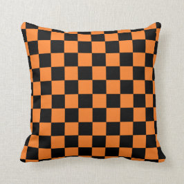 Orange und Schwarz Kissen