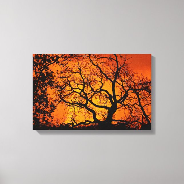 Orange und Schwarz Leinwanddruck (Vorderseite)