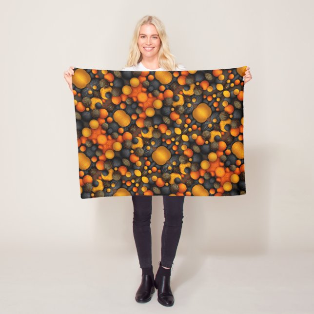 Orange und schwarze Kugeln Decke (Beispiel)
