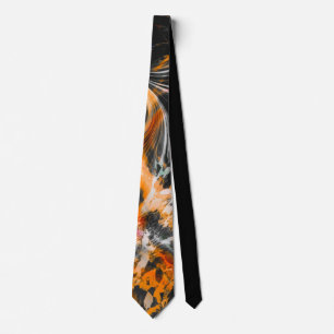 Orange und Schwarze Neck Krawatte