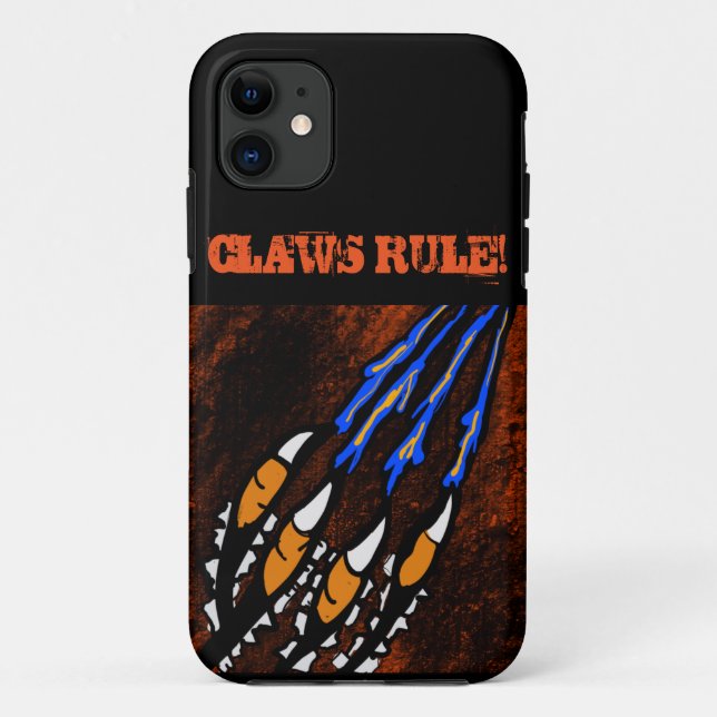 ORANGE- UND SCHWARZE STREIFEN Case-Mate iPhone HÜLLE (Rückseite)