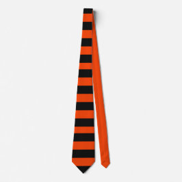 Orange und schwarze Streifen Krawatte