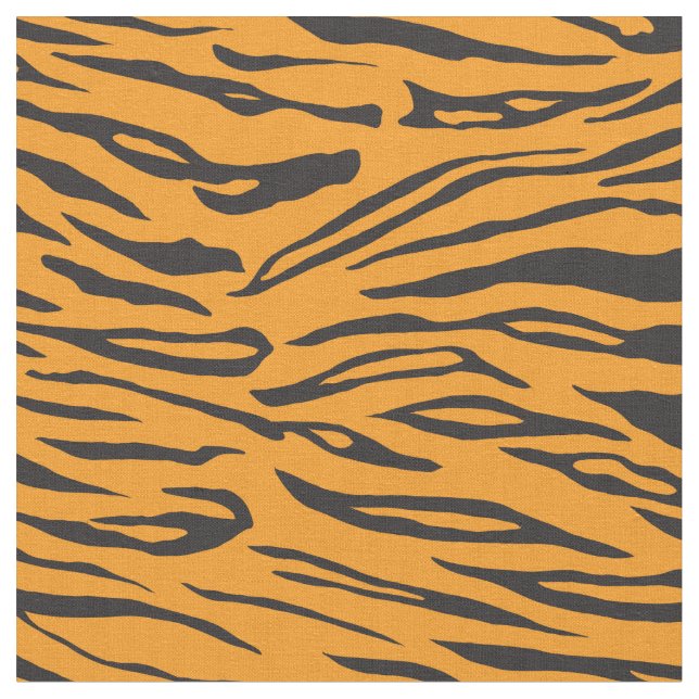 Orange und schwarzer Tiger-Streifen deckte Gewebe Stoff (Nahaufnahme)