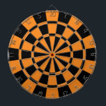 Orange und Schwarzes Dartscheibe<br><div class="desc">Orange und schwarze Dartscheibe</div>