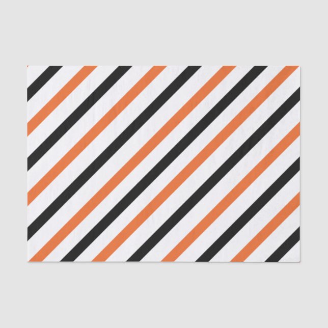 Orange und schwarzes gestreiftes seidenpapier (Vorderseite)