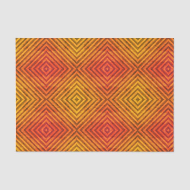 ORANGE UND SCHWARZES Seidenpapier (Vorderseite)