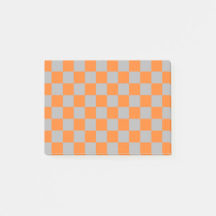 Orange und Silber Post-it Klebezettel