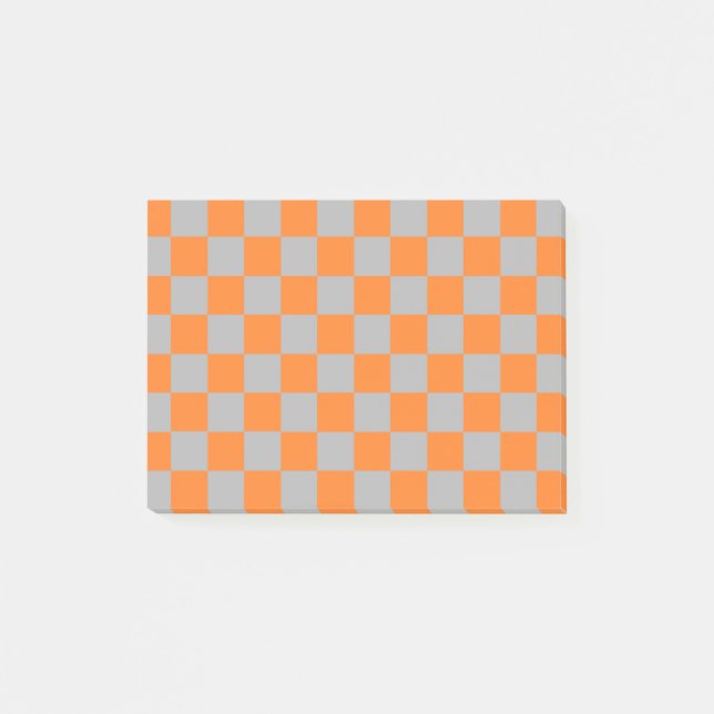 Orange und Silber Post-it Klebezettel (Vorderseite)