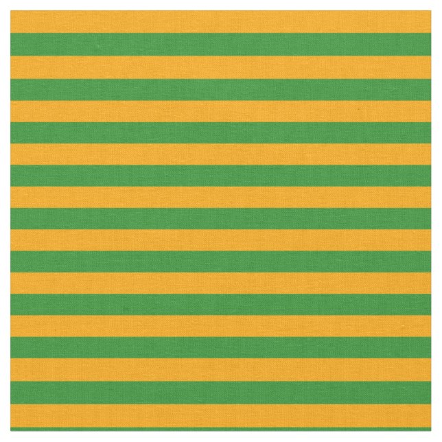 Orange- und Waldgrün Streifen/Linienmuster Stoff (Nahaufnahme)