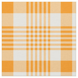 Orange und Weiß Kariert Stoff