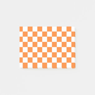 Orange und Weiß Post-it Klebezettel