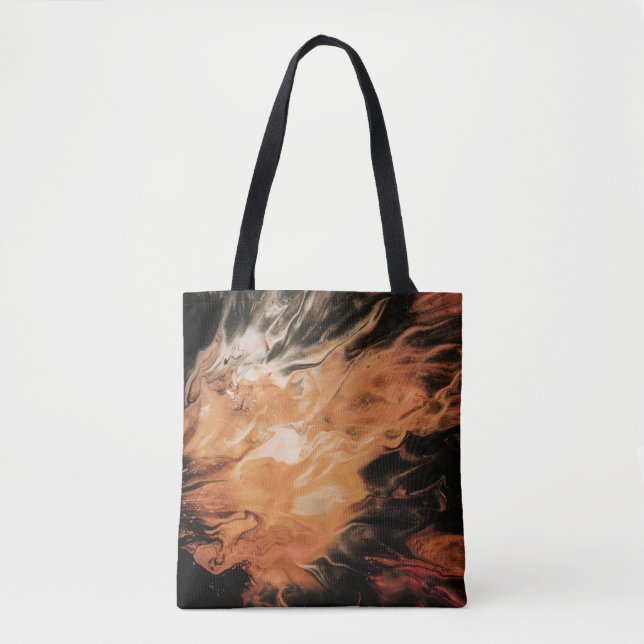 ORANGE UND WEISS RAUCH TASCHE (Vorderseite)