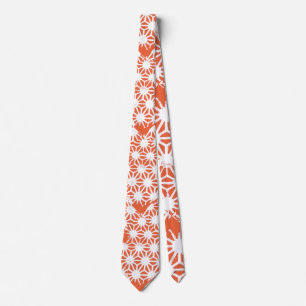 Orange und weiße geometrische Muster Krawatte