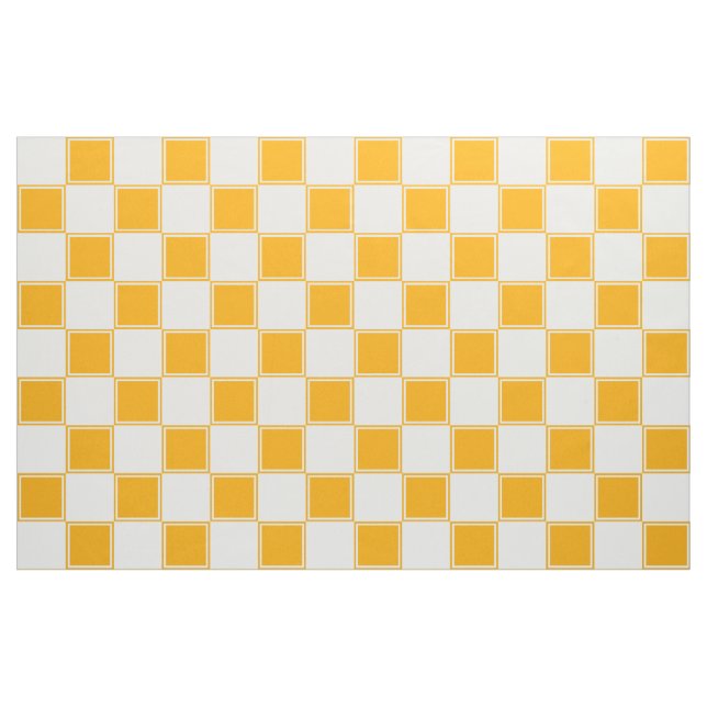 Orange und weißes großes kariertes Gewebe Stoff (Fat Quarter (45,7 x 55,9 cm))
