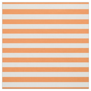 Orange und weißes Streifen-Muster Stoff