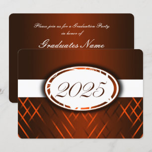 Orange- und Weißklasse des Party 2025 Einladung