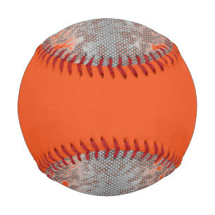 Orange und White Baseball Gray
