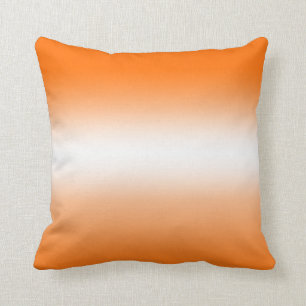 Orange und White Ombre Kissen