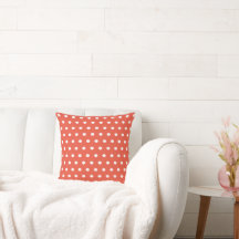 Orange und White Polka Dots