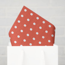 Orange und White Polka Dots