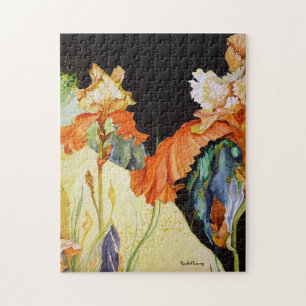 Orange und Yellow Iris Jigsaw Puzzle