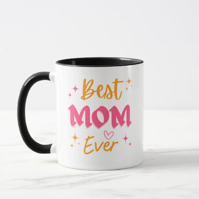 Orange und Yellow Vivid Bold General Greetings Tas Tasse (Links)